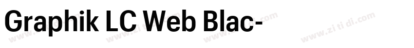 Graphik LC Web Blac字体转换